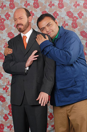 Diego Trujillo y Enrique Carriazo en Los Reyes Foto: RCN
